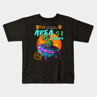 Space Party Music DJ Alien Kids T-Shirt